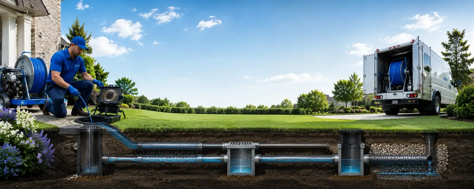 Outdoor drain cleaning information for Ramsey, IL
